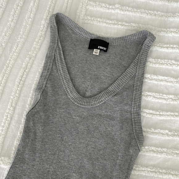 Wilfred Dresses & Skirts - Wilfred Ribbed Tank Mini Dress in Heather Gray